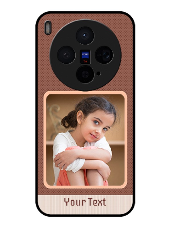 Custom Vivo X300 5G Custom Glass Phone Case - Simple Pic Upload Design