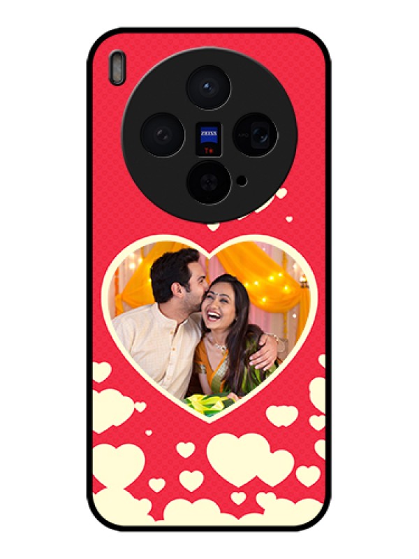 Custom Vivo X300 5G Custom Glass Phone Case - Love Symbols Phone Cover Design