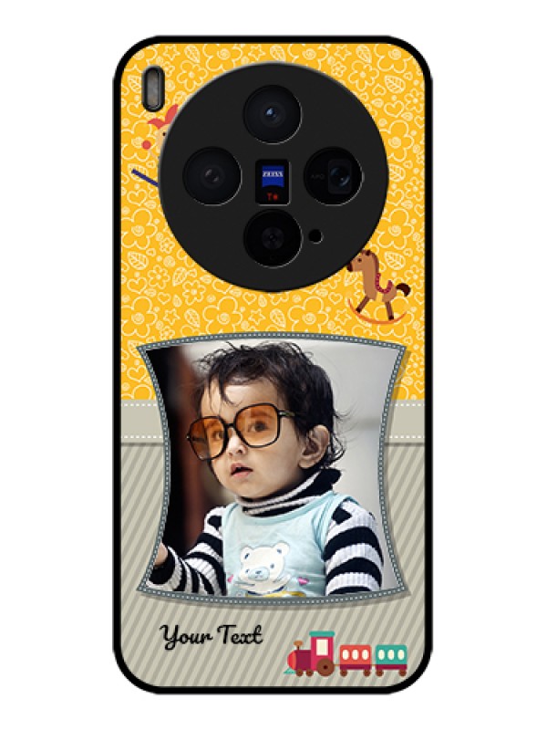 Custom Vivo X300 5G Custom Glass Phone Case - Baby Picture Upload Design
