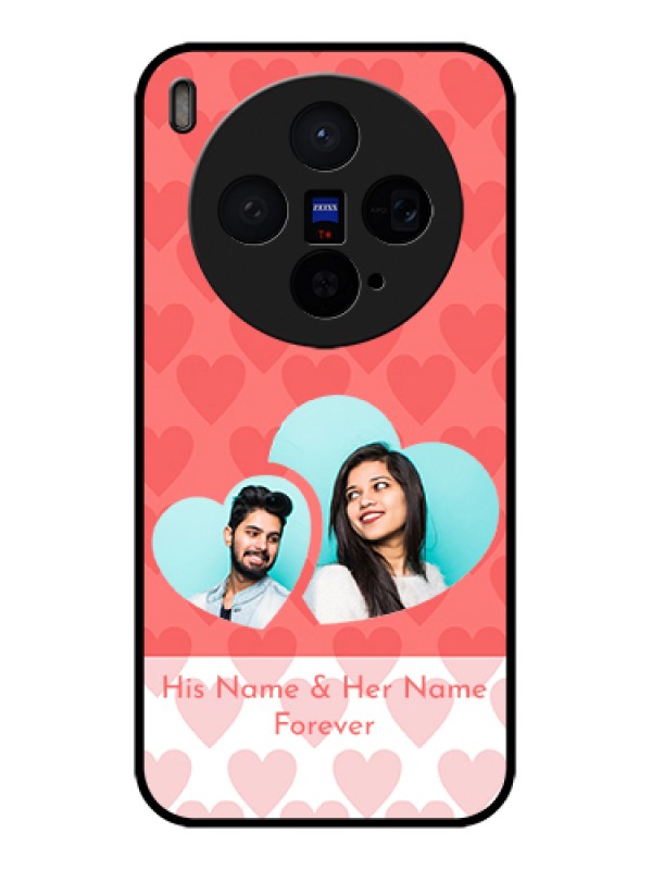 Custom Vivo X300 5G Custom Glass Phone Case - Couple Pic Upload Design
