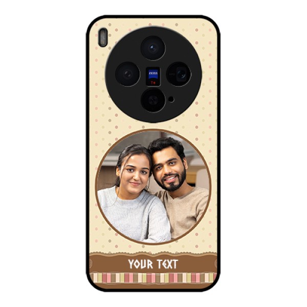 Vivo X300 5G Custom Glass Phone Case - Brown Dotted Mobile Case Design Vivo X300 5G Custom Glass Phone Case - Brown Dotted Mobile Case Design