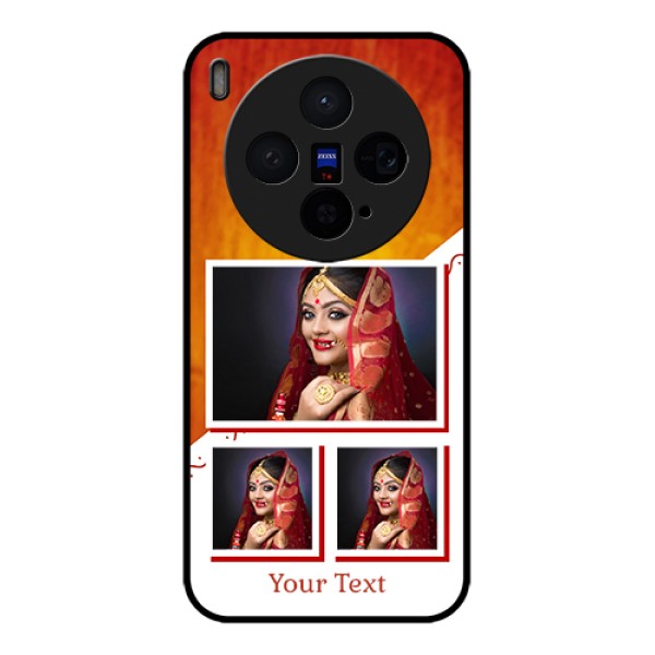 Vivo X300 5G Custom Glass Phone Case - Wedding Memories Design
