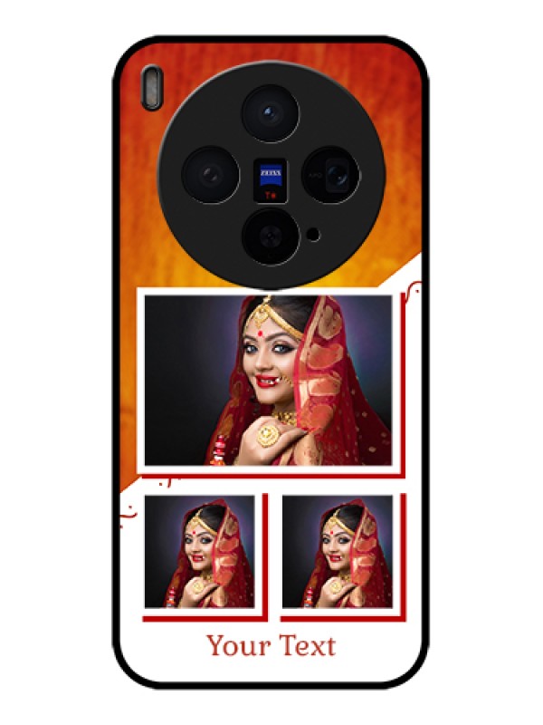 Custom Vivo X300 5G Custom Glass Phone Case - Wedding Memories Design