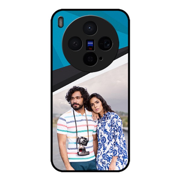 Vivo X300 5G Custom Glass Phone Case - Simple Pattern Photo Upload Design Vivo X300 5G Custom Glass Phone Case - Simple Pattern Photo Upload Design