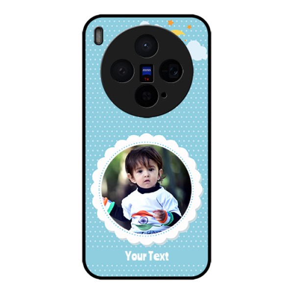 Vivo X300 5G Custom Glass Phone Case - Violet Pattern Design