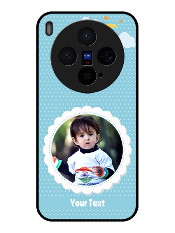 Custom Vivo X300 5G Custom Glass Phone Case - Violet Pattern Design