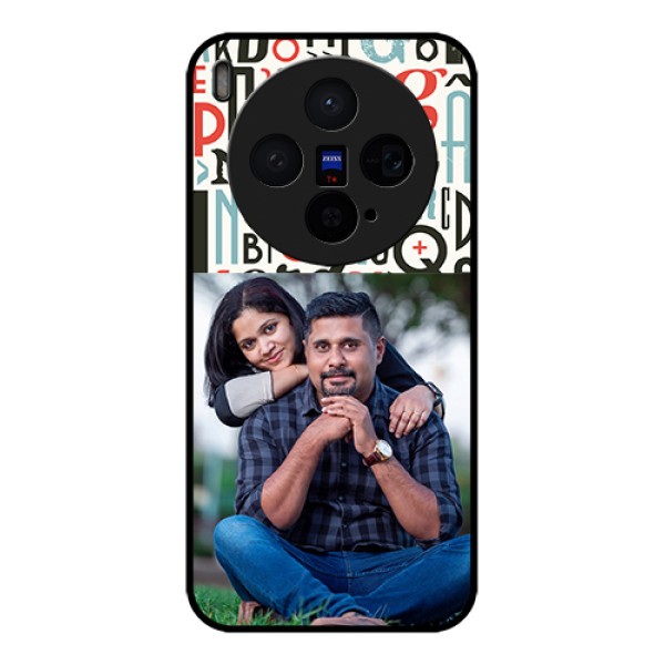 Vivo X300 5G Custom Glass Phone Case - Alphabet Design