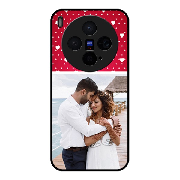 Vivo X300 5G Custom Glass Phone Case - Hearts Mobile Case Design