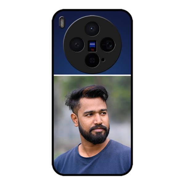 Vivo X300 5G Custom Glass Phone Case - Simple Royal Blue Design