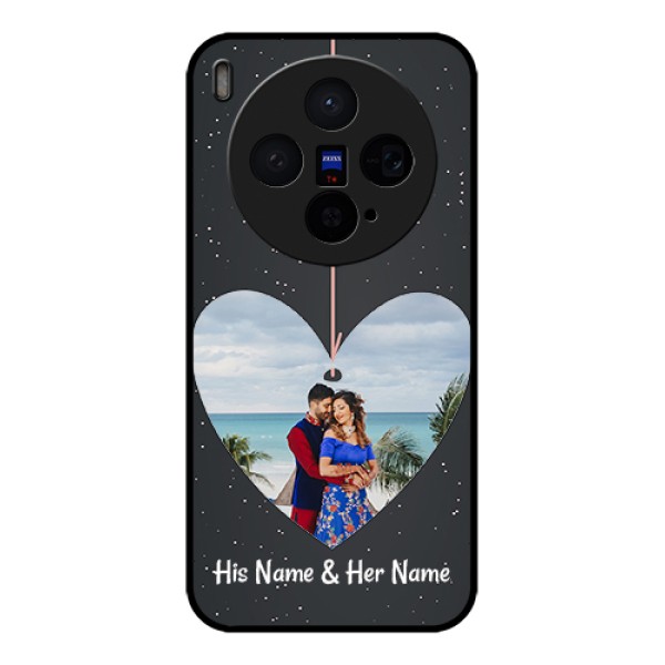 Vivo X300 5G Custom Glass Phone Case - Hanging Heart Design