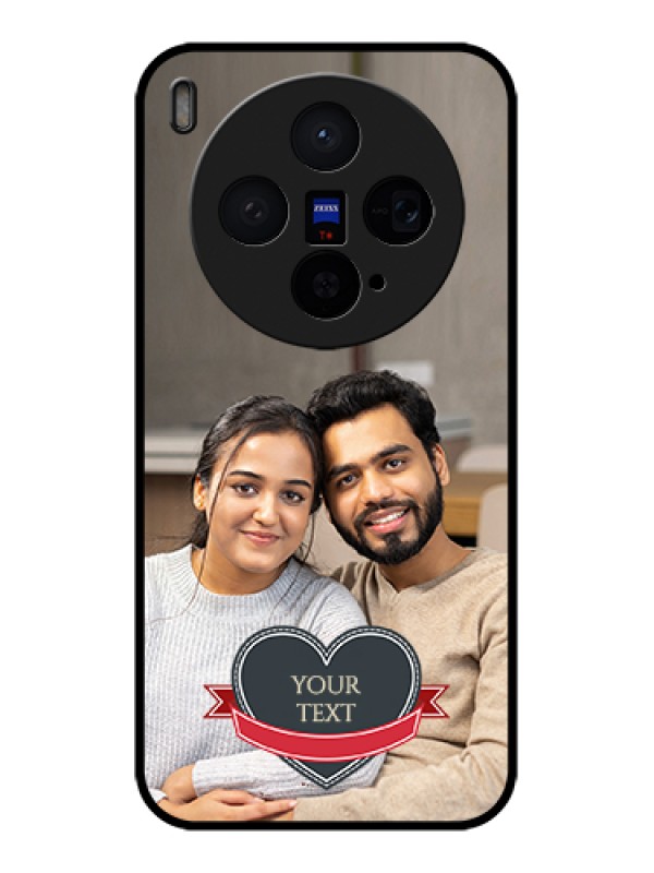 Custom Vivo X300 5G Custom Glass Phone Case - Just Married Couple Design