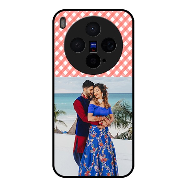 Vivo X300 5G Custom Glass Phone Case - Pink Pattern Design