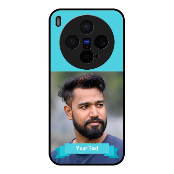 Vivo X300 5G Custom Glass Phone Case - Blue Color Design