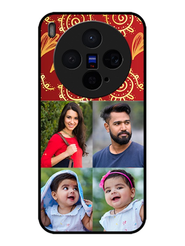Custom Vivo X300 5G Custom Glass Phone Case - 4 Image Traditional Design