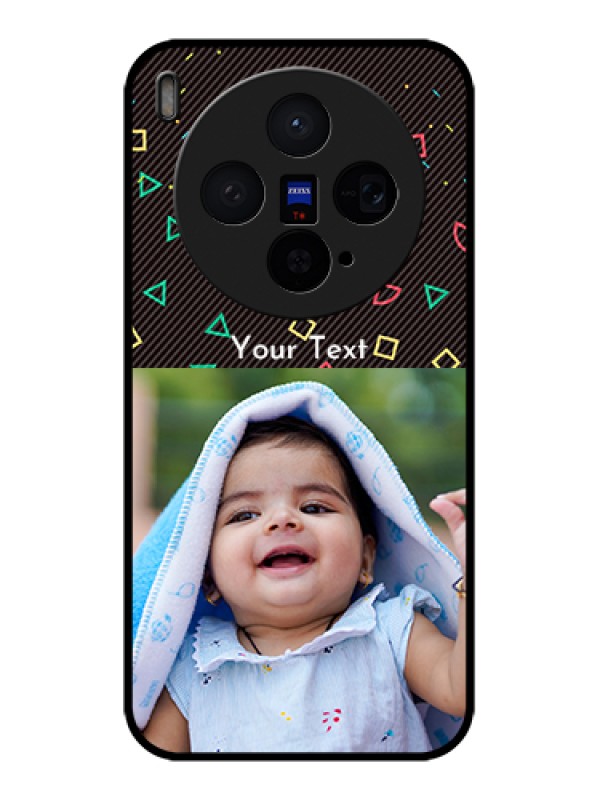 Custom Vivo X300 5G Custom Glass Phone Case - With Confetti Birthday Design