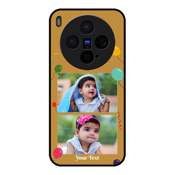 Vivo X300 5G Custom Glass Phone Case - Image Holder With Birthday Celebrations Design