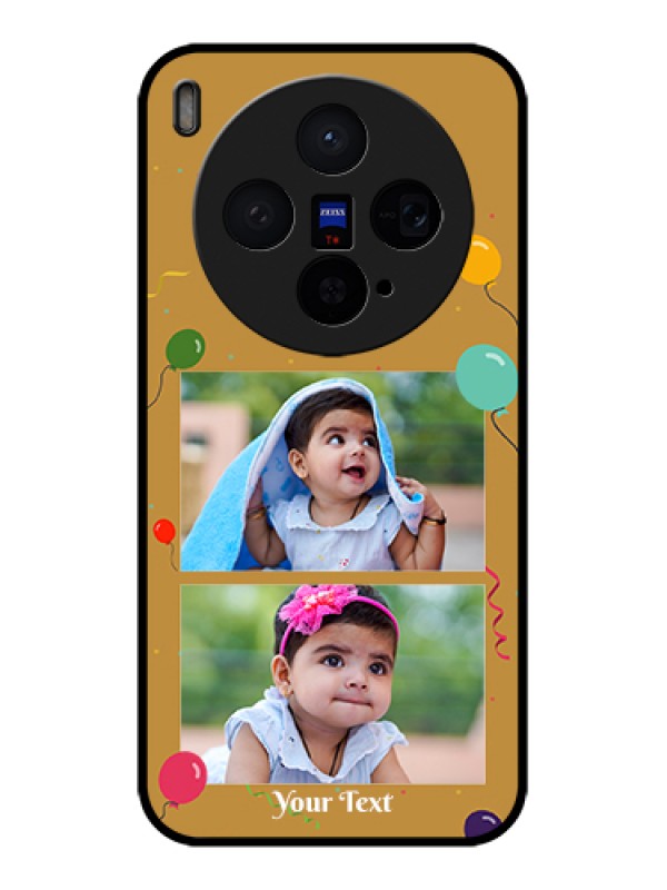 Custom Vivo X300 5G Custom Glass Phone Case - Image Holder With Birthday Celebrations Design