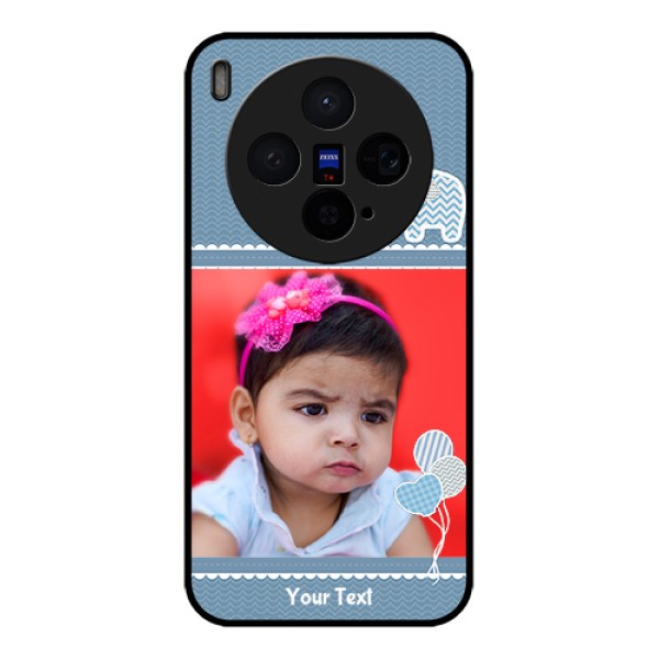 Vivo X300 5G Custom Glass Phone Case - With Kids Pattern Design