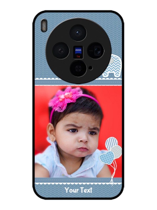 Custom Vivo X300 5G Custom Glass Phone Case - With Kids Pattern Design