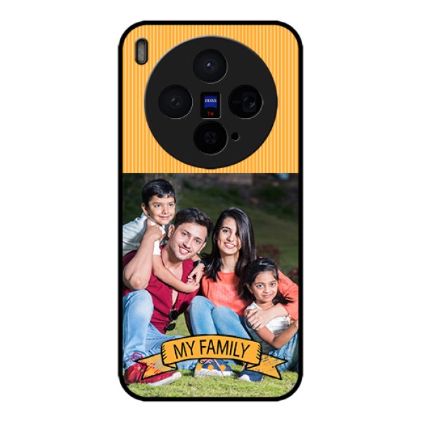 Vivo X300 5G Custom Glass Phone Case - My Family Design