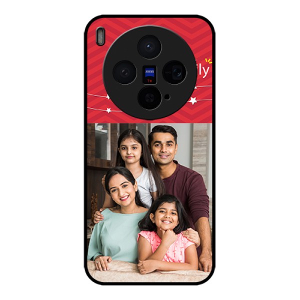 Vivo X300 5G Custom Glass Phone Case - Happy Family Design