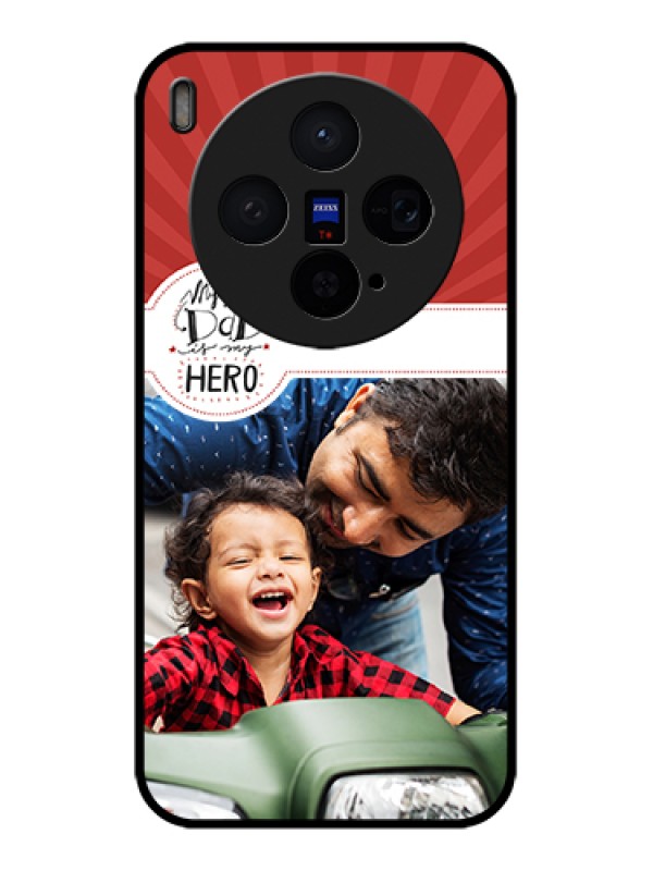 Custom Vivo X300 5G Custom Glass Phone Case - My Dad Hero Design