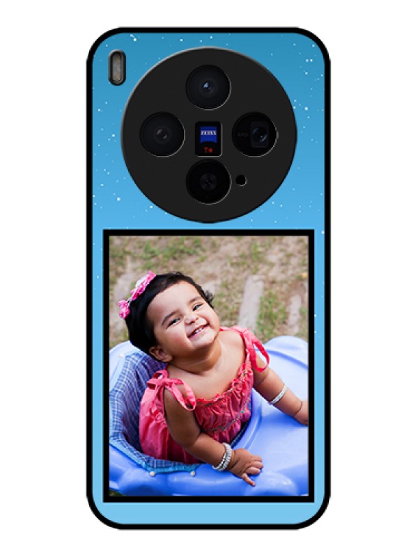 Custom Vivo X300 5G Custom Glass Phone Case - Wave Pattern Colorful Design