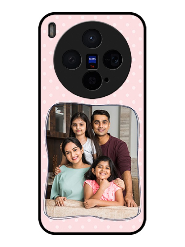 Custom Vivo X300 5G Custom Glass Phone Case - Family With Dots Design