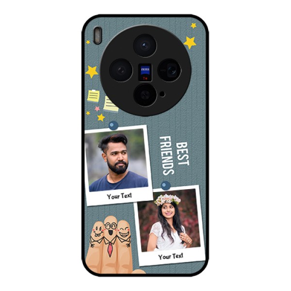 Vivo X300 5G Custom Glass Phone Case - Sticky Frames And Friendship Design Vivo X300 5G Custom Glass Phone Case - Sticky Frames And Friendship Design