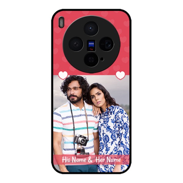 Vivo X300 5G Custom Glass Phone Case - Simple Love Design
