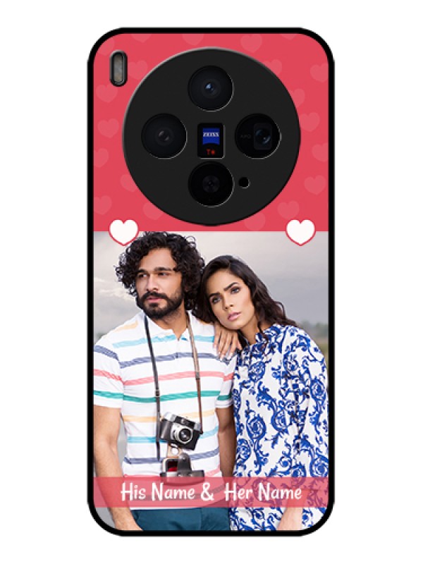 Custom Vivo X300 5G Custom Glass Phone Case - Simple Love Design