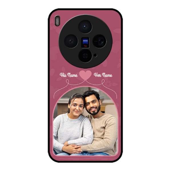 Vivo X300 5G Custom Glass Phone Case - Love Floral Design
