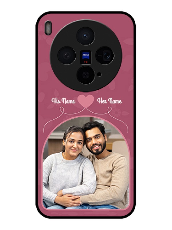 Custom Vivo X300 5G Custom Glass Phone Case - Love Floral Design