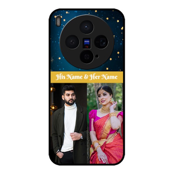 Vivo X300 5G Custom Glass Phone Case - Galaxy Stars Backdrop Design