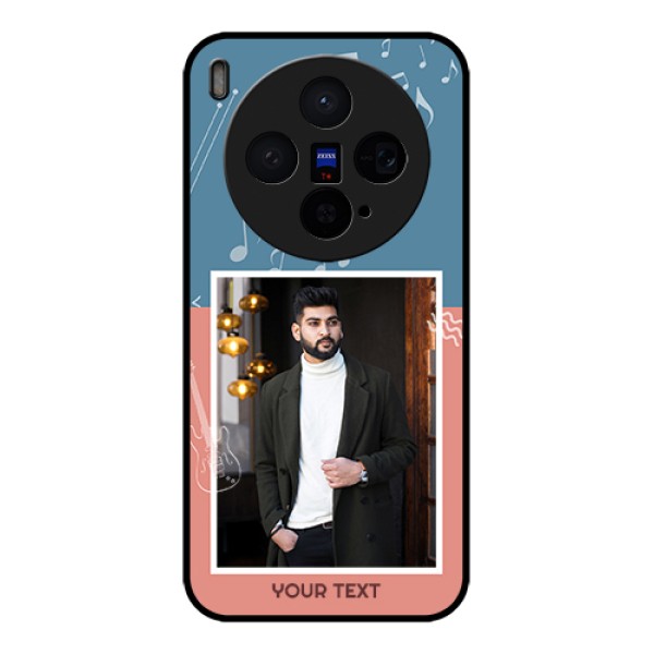 Vivo X300 5G Custom Glass Phone Case - With Color Musical Note Design Vivo X300 5G Custom Glass Phone Case - With Color Musical Note Design