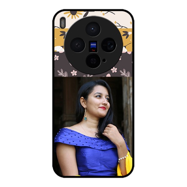 Vivo X300 5G Custom Glass Phone Case - Stylish Floral Design