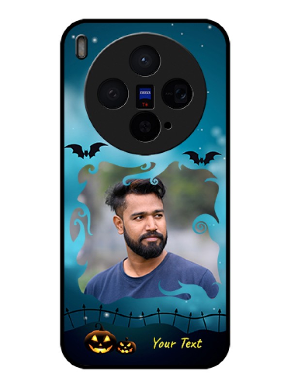 Custom Vivo X300 5G Custom Glass Phone Case - Halloween Frame Design