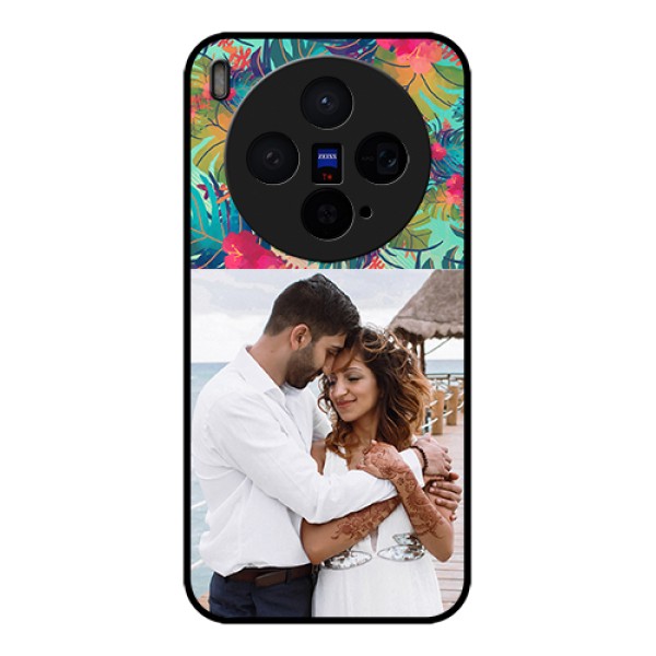 Vivo X300 5G Custom Glass Phone Case - Watercolor Floral Design