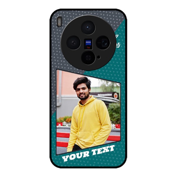 Vivo X300 5G Custom Glass Phone Case - Background Pattern Design With Quote Vivo X300 5G Custom Glass Phone Case - Background Pattern Design With Quote