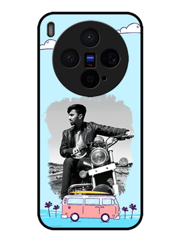 Custom Vivo X300 5G Custom Glass Phone Case - Travel & Adventure Design