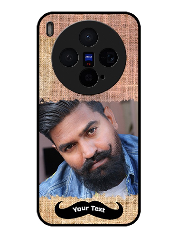 Custom Vivo X300 5G Custom Glass Phone Case - With Texture Design