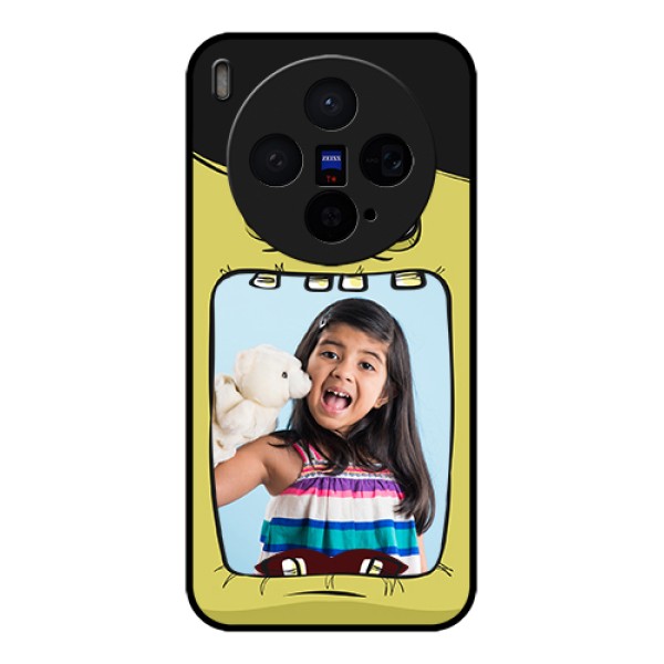 Vivo X300 5G Custom Glass Phone Case - Cartoon Monster Back Case Design