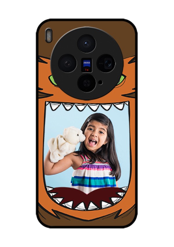Vivo X300 5G Custom Glass Phone Case - Owl Monster Back Case Design