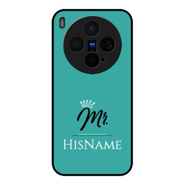 Vivo X300 5G Custom Glass Phone Case - Mr With Name Design