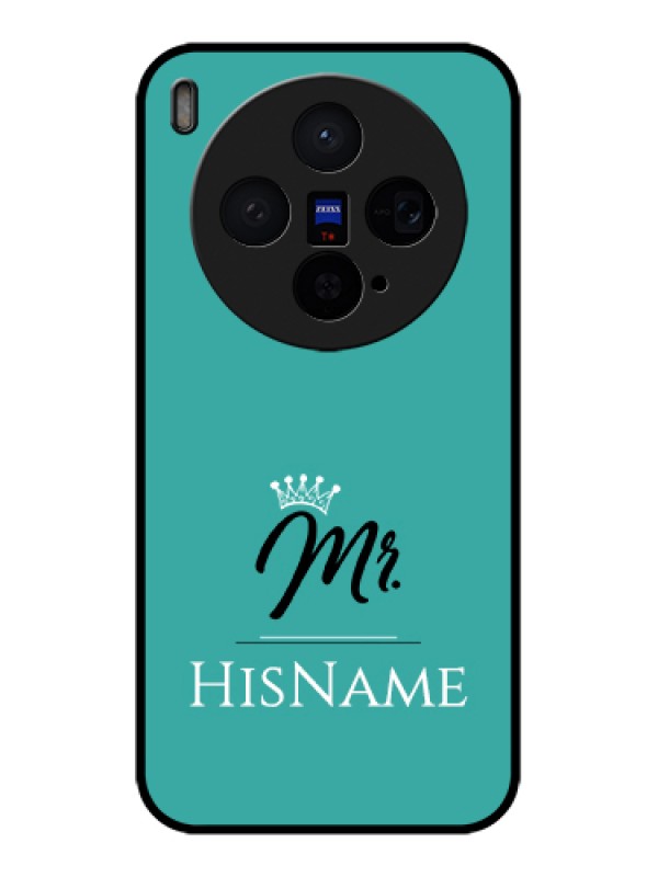 Custom Vivo X300 5G Custom Glass Phone Case - Mr With Name Design