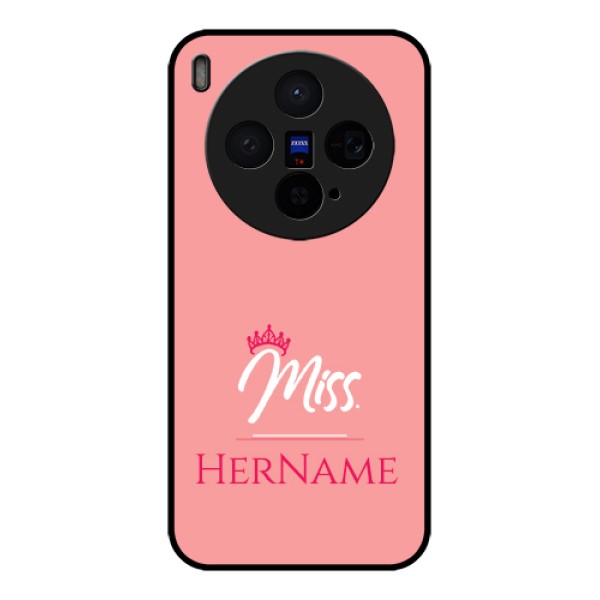 Vivo X300 5G Custom Glass Phone Case - Mrs With Name Design