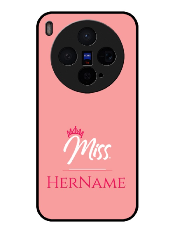 Custom Vivo X300 5G Custom Glass Phone Case - Mrs With Name Design