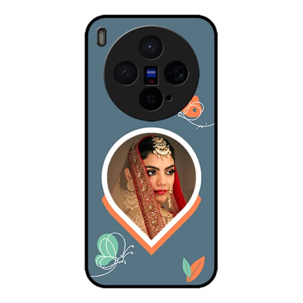 Vivo X300 5G Custom Glass Phone Case - Droplet Butterflies Design