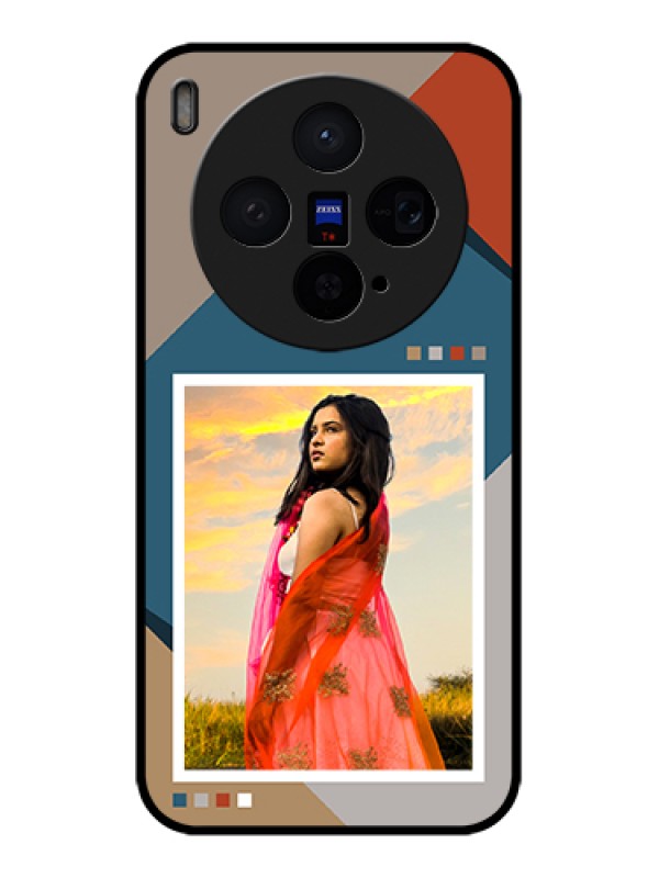 Custom Vivo X300 5G Custom Glass Phone Case - Retro Color Pallet Design