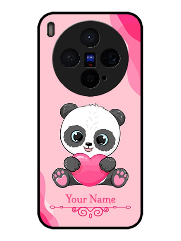 Custom Vivo X300 5G Custom Glass Phone Case - Cute Panda Design